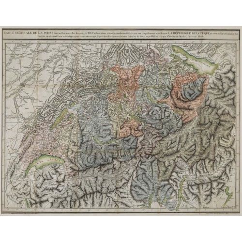 CHRISTIAN VON MECHEL : 'Carte G�n�rale de la Suisse' (DOBIASCHOFSKY AUKTIONEN AG)