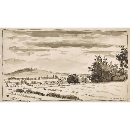 �MILE FRAN�OIS CHAMBON : 'Vue depuis Choulex' (DOBIASCHOFSKY AUKTIONEN AG)