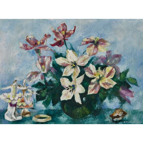 PAUL CHARLEMAGNE : 'Les tulipes marbr�es' (DOBIASCHOFSKY AUKTIONEN AG)