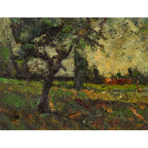 FRITZ KREBS : Landschaft mit B�umen und Haus (DOBIASCHOFSKY AUKTIONEN AG)