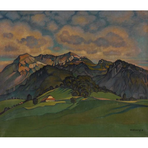 RUDOLF D�RRWANG : H�gelige Landschaftspartie (DOBIASCHOFSKY AUKTIONEN AG)