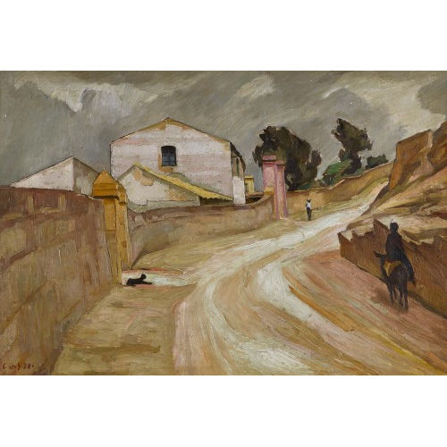 CARL ALBERT VON SALIS-SOGLIO : 'Sizilianische Strasse' (DOBIASCHOFSKY AUKTIONEN AG)
