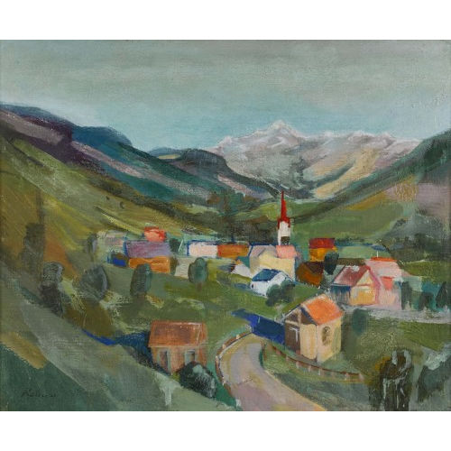 HANS ROHNER : Blick auf Ennetb�hl SG (DOBIASCHOFSKY AUKTIONEN AG)