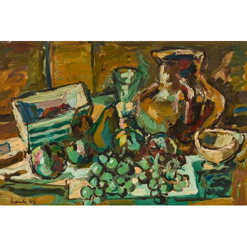 KARL HOSCH : Stillleben mit Obst und Krug (DOBIASCHOFSKY AUKTIONEN AG)