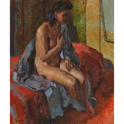FERDINAND HENRI MAIRE : Sitzender weiblicher Akt (DOBIASCHOFSKY AUKTIONEN AG)