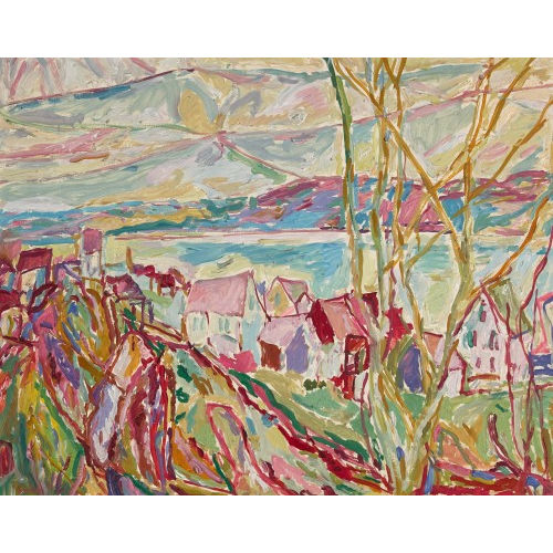 KARL HOSCH : Blick auf den Z�richsee (DOBIASCHOFSKY AUKTIONEN AG)