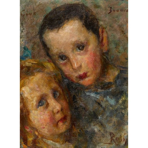 LUIGI ROSSI : 'Gina e Franco (Ritratto dei figli)' (DOBIASCHOFSKY AUKTIONEN AG)