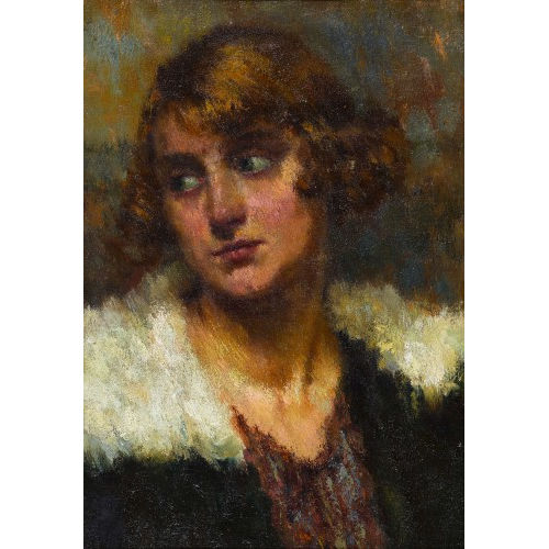 PIETRO CHIESA : 'Volto di giovane donna' (DOBIASCHOFSKY AUKTIONEN AG)