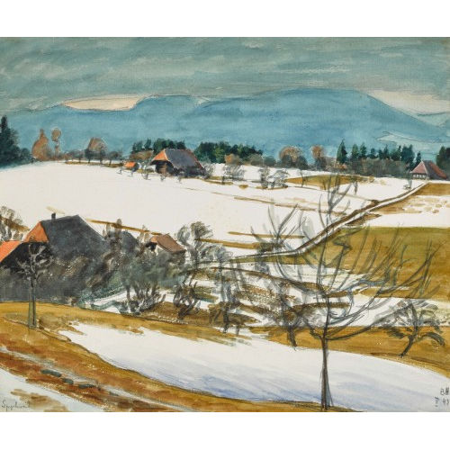 BRUNO HESSE : 'Schneeschmelze' (DOBIASCHOFSKY AUKTIONEN AG)
