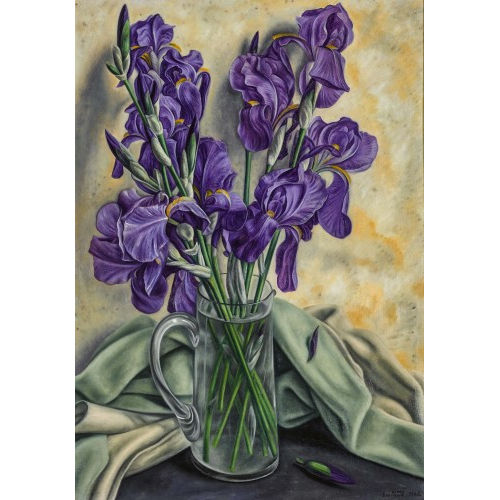 AIM VICTOR BARRAUD : Nature morte aux iris (DOBIASCHOFSKY AUKTIONEN AG)