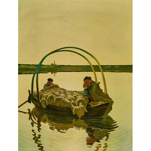 GIOVANNI SEGANTINI : 'Ave Maria bei der �berfahrt' (DOBIASCHOFSKY AUKTIONEN AG)