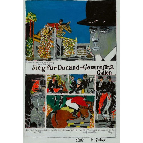 HEDI ZUBER : 'Sieg f�r Durand - Gewinn f�r St. Gallen' (DOBIASCHOFSKY AUKTIONEN AG)