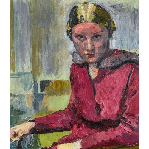 CUNO AMIET : 'Bildnis Hilda Trog(?)' (DOBIASCHOFSKY AUKTIONEN AG)
