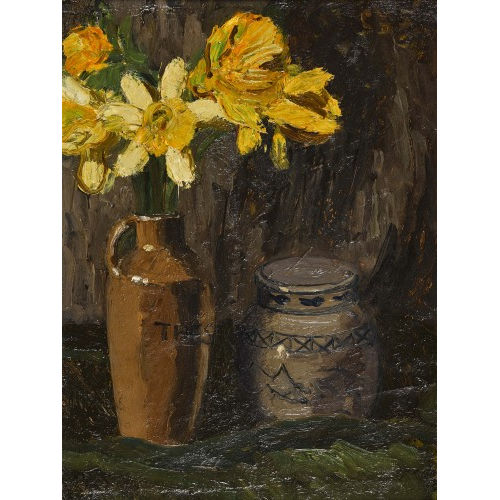 CARL ALBERT VON SALIS-SOGLIO : Stillleben mit Osterglocken (DOBIASCHOFSKY AUKTIONEN AG)