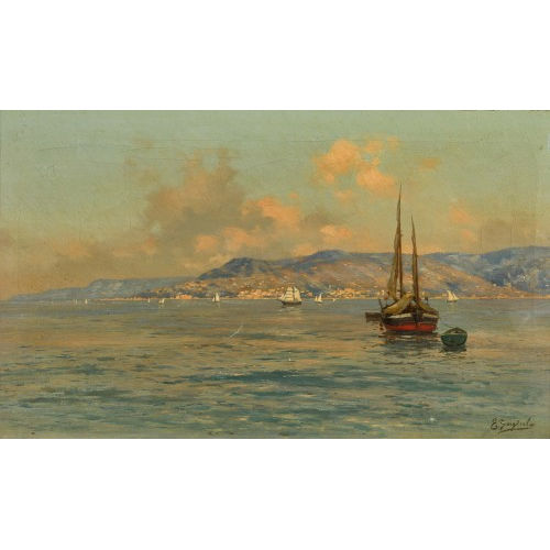 ENRICO GARGIULO : Italienische K�stenpartie (DOBIASCHOFSKY AUKTIONEN AG)