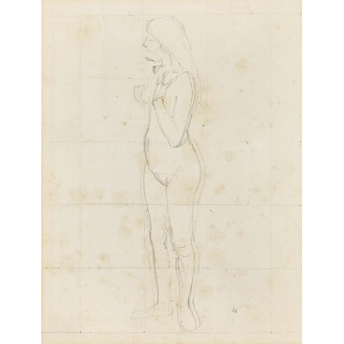 FERDINAND HODLER : Stehender weiblicher Akt (DOBIASCHOFSKY AUKTIONEN AG)