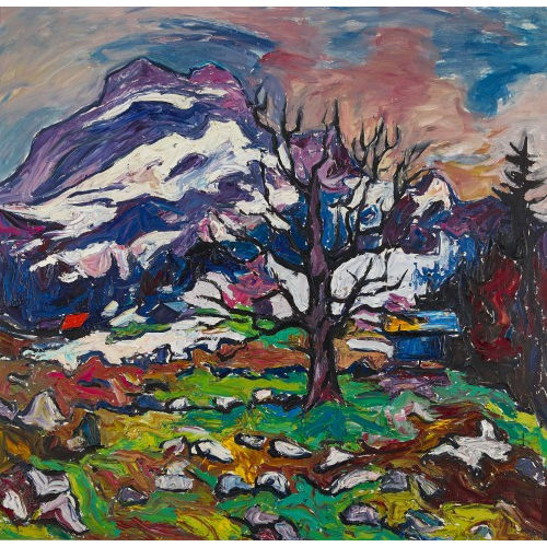 MARTIN PETER FL�CK : Gebirgslandschaft im Vorfr�hling (DOBIASCHOFSKY AUKTIONEN AG)