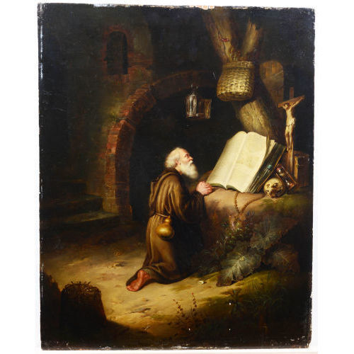 GERARD DOU : Der betende Einsiedler (DOBIASCHOFSKY AUKTIONEN AG)
