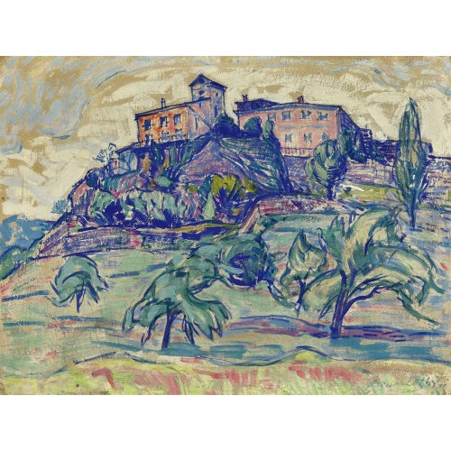 OSCAR WILHELM L�THY : 'S�dliche Landschaft' (DOBIASCHOFSKY AUKTIONEN AG)
