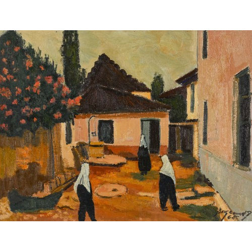 GEORGES BORGEAUD : T�rkische Dorfpartie (DOBIASCHOFSKY AUKTIONEN AG)