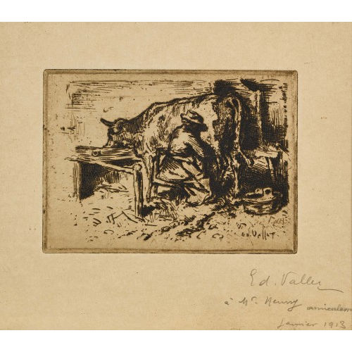 �DOUARD VALLET : 'A l'�curie' (DOBIASCHOFSKY AUKTIONEN AG)