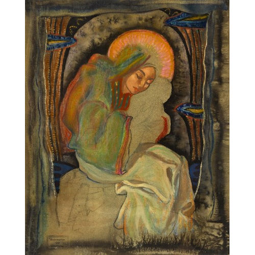 CHARLES-CLOS OLSOMMER : 'Vierge � l'enfant' (DOBIASCHOFSKY AUKTIONEN AG)