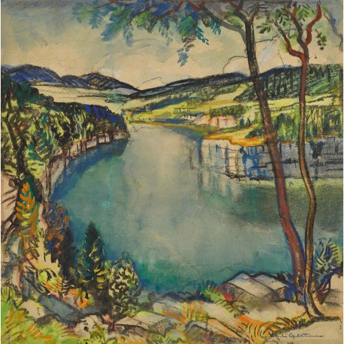 CHARLES L'EPLATTENIER : 'Le Doubs' (DOBIASCHOFSKY AUKTIONEN AG)