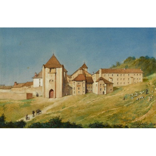 JULES H�BERT : 'Monast�re de Roncevaux' (DOBIASCHOFSKY AUKTIONEN AG)