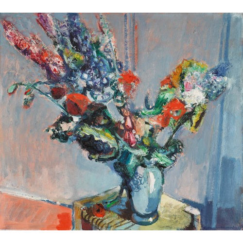 ALBERT NEUENSCHWANDER : Blumenbouquet in Vase (DOBIASCHOFSKY AUKTIONEN AG)
