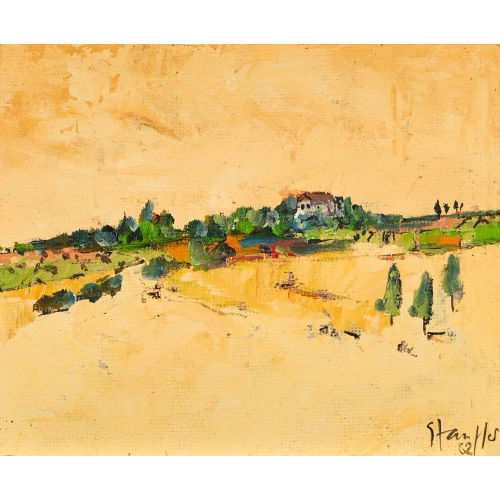 BODO STAUFFER : Landschaftsszene (DOBIASCHOFSKY AUKTIONEN AG)