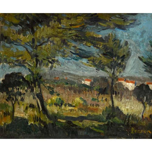HENRI PERSON : 'Au dessus de Grimaud' (DOBIASCHOFSKY AUKTIONEN AG)