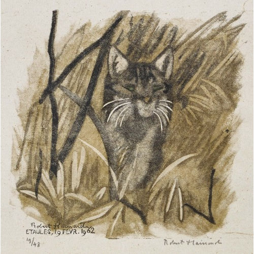 ROBERT HAINARD : 'Chat sauvage en arr�t' (DOBIASCHOFSKY AUKTIONEN AG)