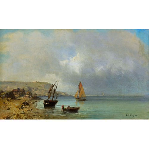TONY FRAN�OIS DE BERGUE : Bord de mer (DOBIASCHOFSKY AUKTIONEN AG)