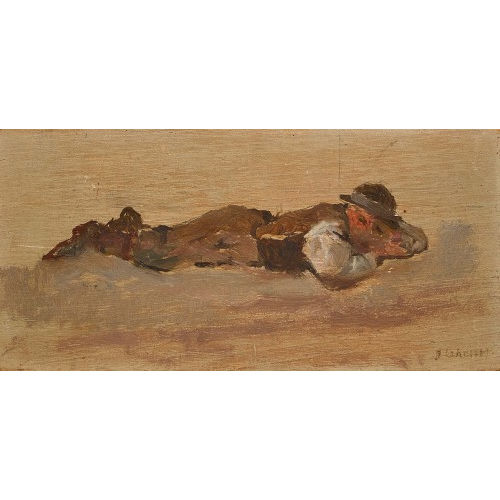 JULES GACHET : Liegender Bauer (DOBIASCHOFSKY AUKTIONEN AG)