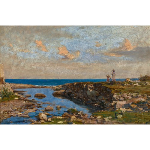 FRAN�OIS BOCION : 'Lavandi�res � San Remo' (DOBIASCHOFSKY AUKTIONEN AG)