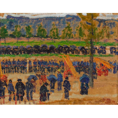 SIGISMUND RIGHINI : Feuerwehr�bung in Fribourg (DOBIASCHOFSKY AUKTIONEN AG)