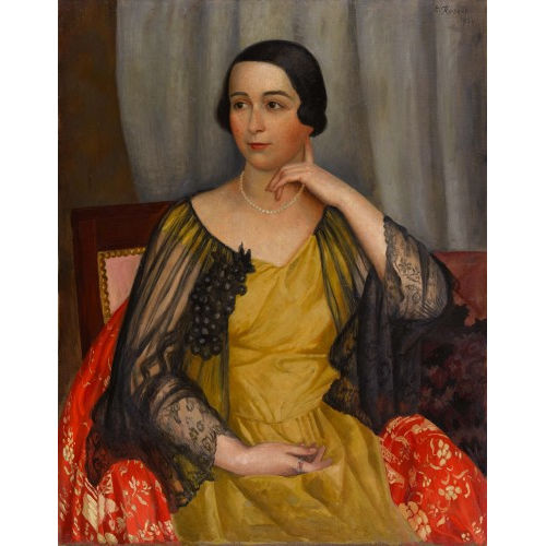 PAUL TH�OPHILE ROBERT : Damenportr�t (DOBIASCHOFSKY AUKTIONEN AG)