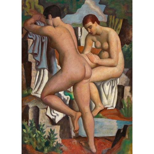 PAUL THOPHILE ROBERT : Les deux baigneuses (DOBIASCHOFSKY AUKTIONEN AG)