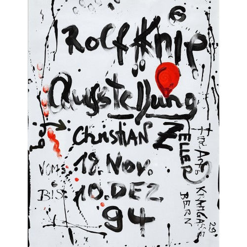 ROLF KNIE : 'Rolf Knie, Ausstellung Christian Keller 1994' (DOBIASCHOFSKY AUKTIONEN AG)