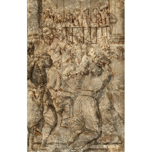 16./17. JH. ITALIEN : Orientalische Marktszene (DOBIASCHOFSKY AUKTIONEN AG)