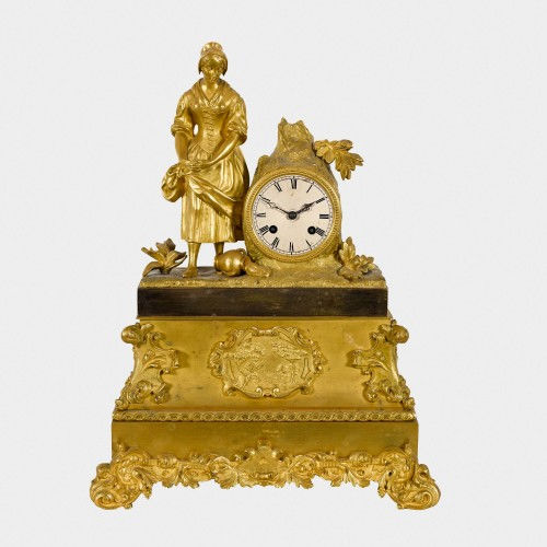 STEHPENDULE : Charles X, um 1840-1850 (DOBIASCHOFSKY AUKTIONEN AG)