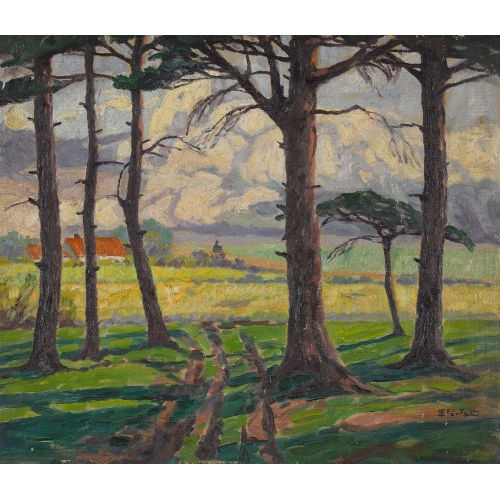 ERICH FREIHERR VON PERFALL : Sommerlandschaft mit B�umen (DOBIASCHOFSKY AUKTIONEN AG)