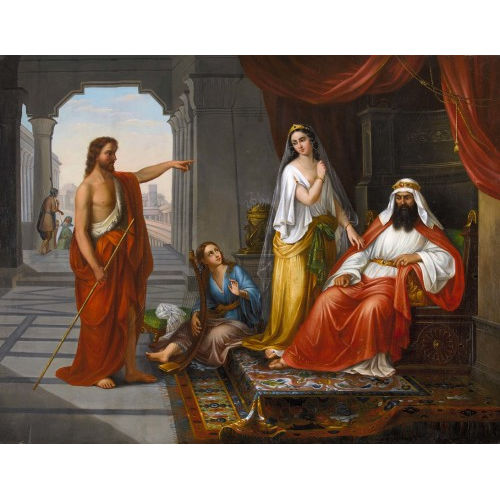 GIOVANNI FATTORI : Die Strafpredigt Johannes des T�ufers vor Herodes (DOBIASCHOFSKY AUKTIONEN AG)