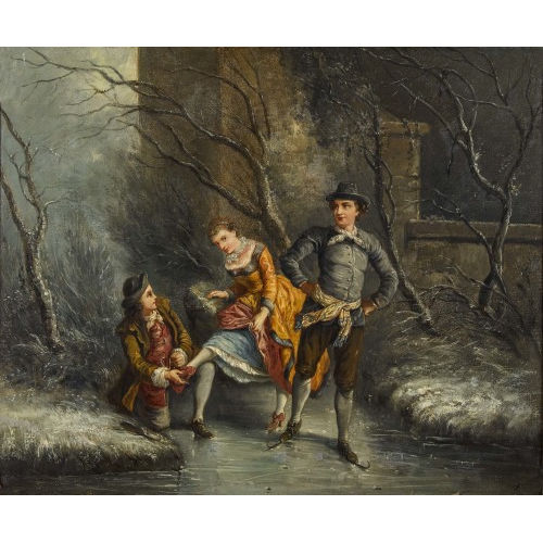 19. JH. HOLLAND : Die Schlittschuhl�ufer (DOBIASCHOFSKY AUKTIONEN AG)