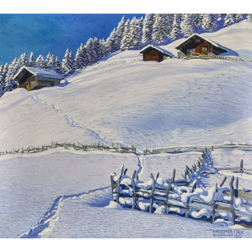 WALDEMAR THEOPHIL FINK : 'Winteridyll' (DOBIASCHOFSKY AUKTIONEN AG)