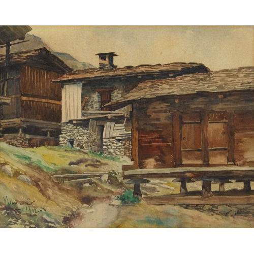 20. JH. SCHWEIZ : Walliser Dorfpartie (DOBIASCHOFSKY AUKTIONEN AG)