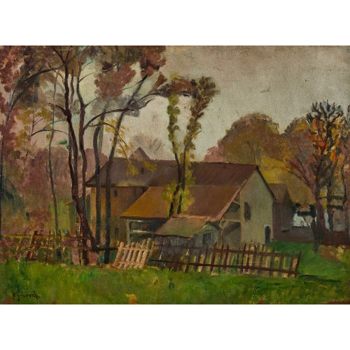 JOHANNES ROBERT SCH�RCH : Herbstliche Dorfpartie (DOBIASCHOFSKY AUKTIONEN AG)