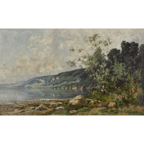 HORTENSE RICHARD : M�dchen am Seeufer (DOBIASCHOFSKY AUKTIONEN AG)