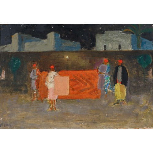ERNST MORGENTHALER : Orientalischer Bazar mit Teppichh�ndlern (DOBIASCHOFSKY AUKTIONEN AG)