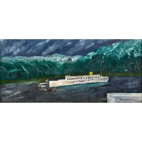 JAMES DIXON : Ship on a river (DOBIASCHOFSKY AUKTIONEN AG)